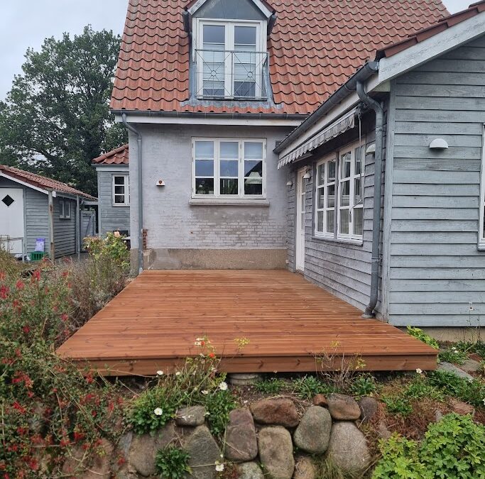 Træterrasse i Roskilde